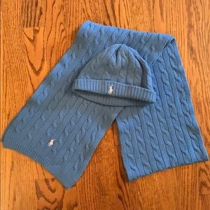 Soft Ralph Lauren Scarf and matching toboggan